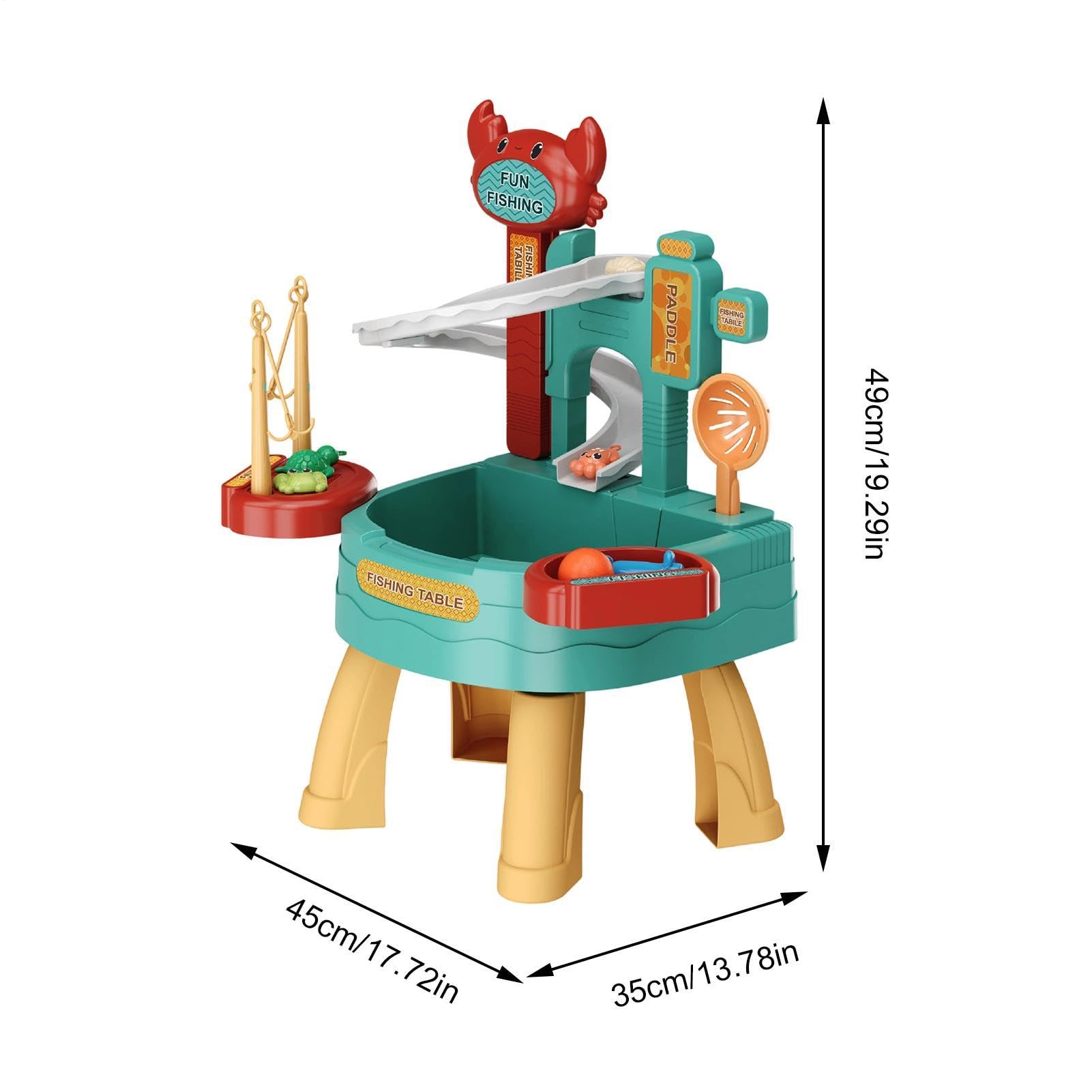 Mesa De Agua Para Niños Juguete Al Aire Libre Para Verano | Juego Pesca Infantil Para Niños Niñas Preescolares Patio Playa Camping Guardería Hogar Baño Sala Juegos Vacaciones