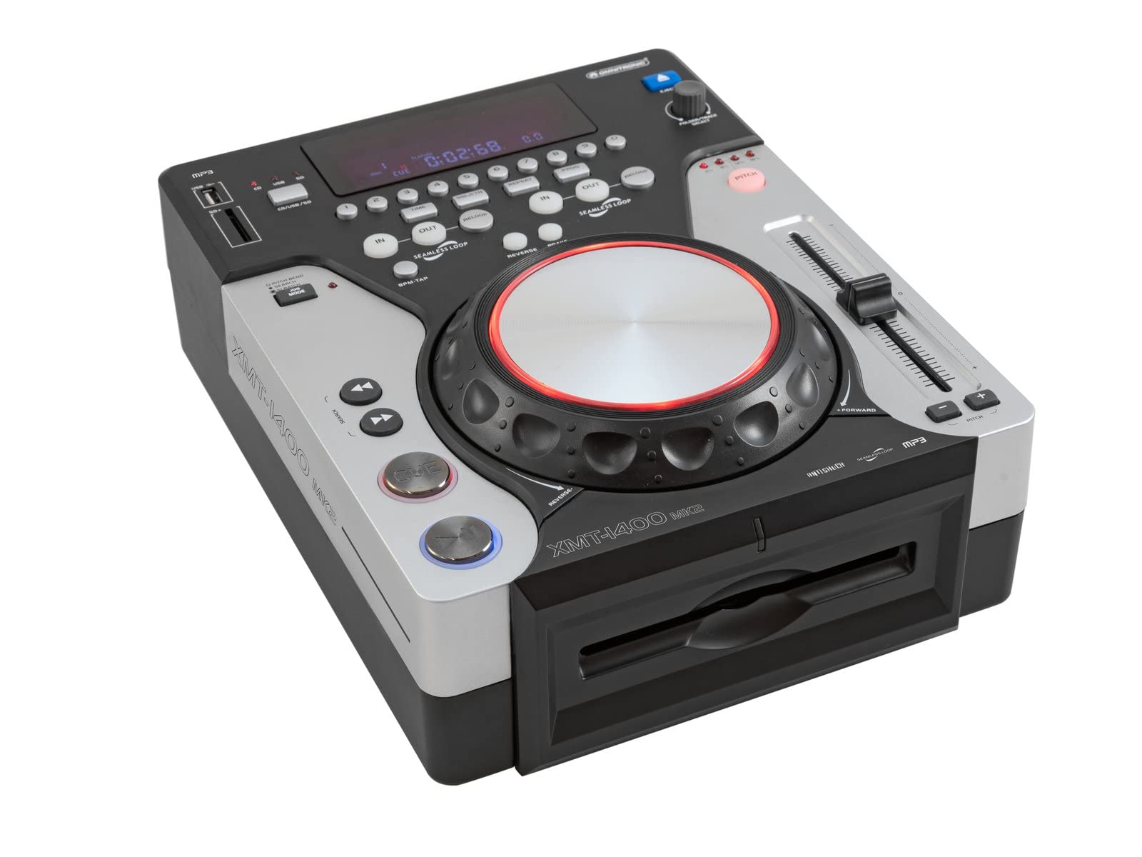 OMNITRONIC XMT-1400 MK2 Tabletop-CD-Player | DJ-Player für CD, USB und SD
