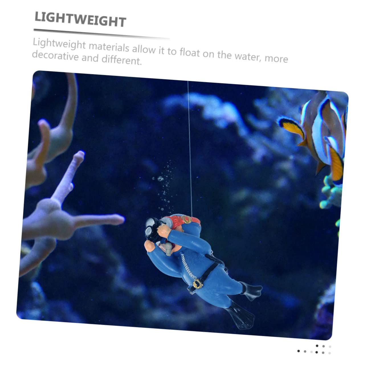 Toddmomy 3 Sätze Tank Dekoration Schwimmende Taucher Figuren Für Aquarium Ornament Und Aquarien Für Natürliche Dekorationen 2 Stücke * 3