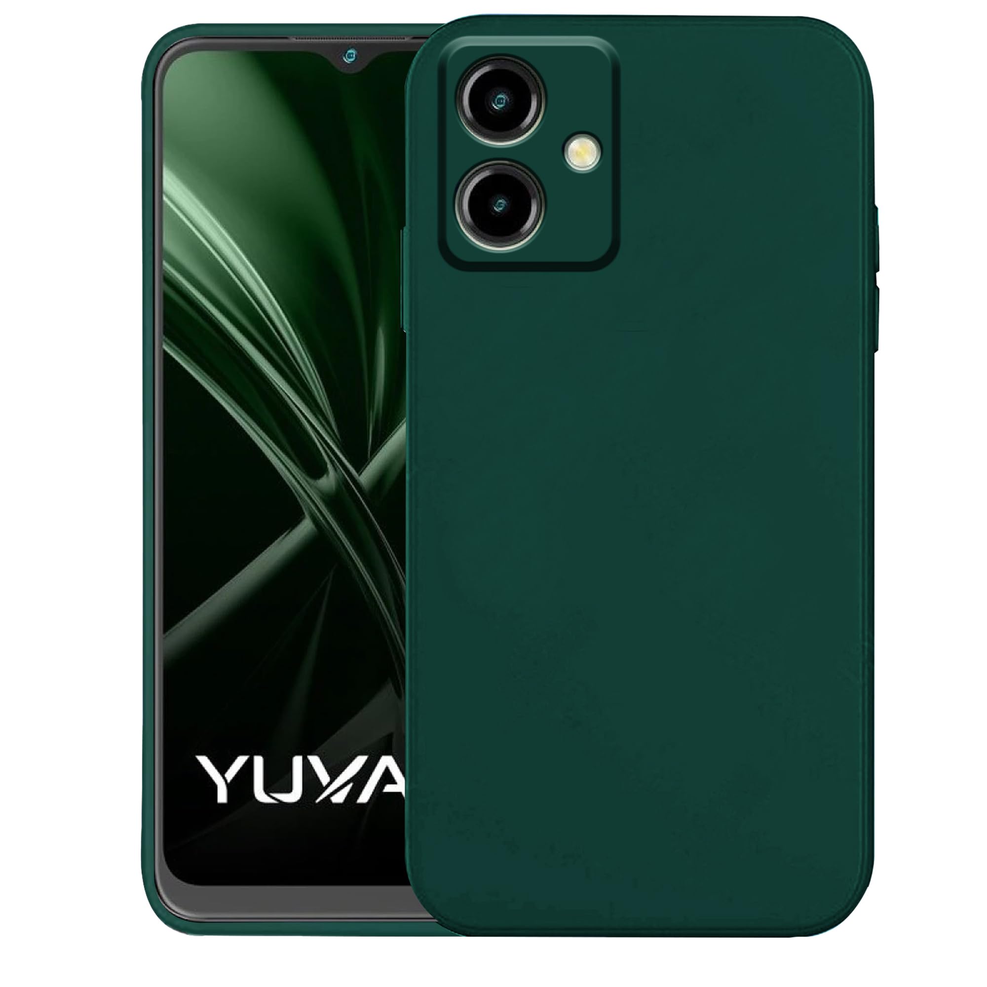 Knotyy Ultra Soft Rubberised Back Cover for Lava Yuva 2 | Inner Velvet Fabric Lining | Matte Silicone Flexible |Raised Bumps for Camera & Screen Protection Back Case Cover - Green (B0CG1DBKRJ) Amazon Price History, Amazon Price Tracker