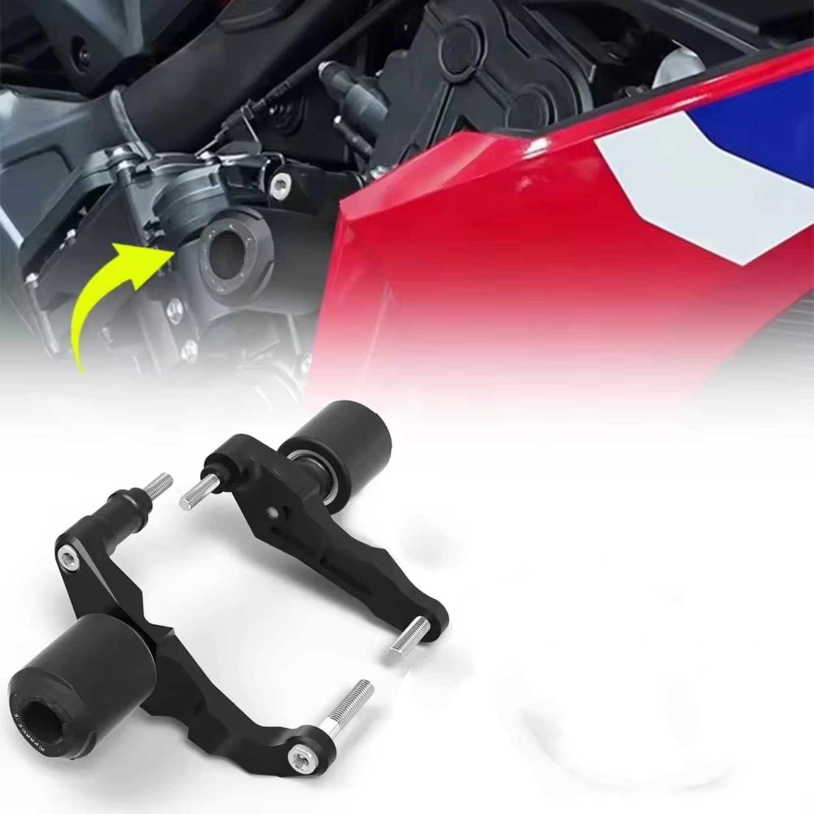 Topes Anticaida Compatible con CBR650R para E-Clutch 2024 2025 2026 para CB650R Protector De Almohadillas Protectoras Deslizantes De Marco De Motocross