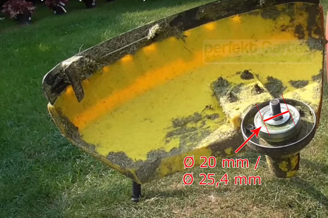 PerfektGarten Spazzola Per Erbacce In Nylon Da 200 Mm Compatibile Con Decespugliatore Scheppach Güde - Foto 8