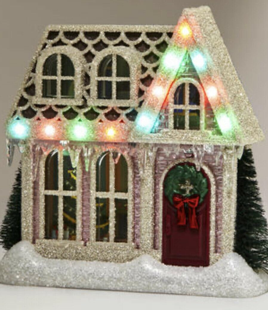 CHRISTMAS WALLFLOWER PLUG IN COZY HOLIDAY HOUSE COTTAGE Fragrance Plug bath/body works light up