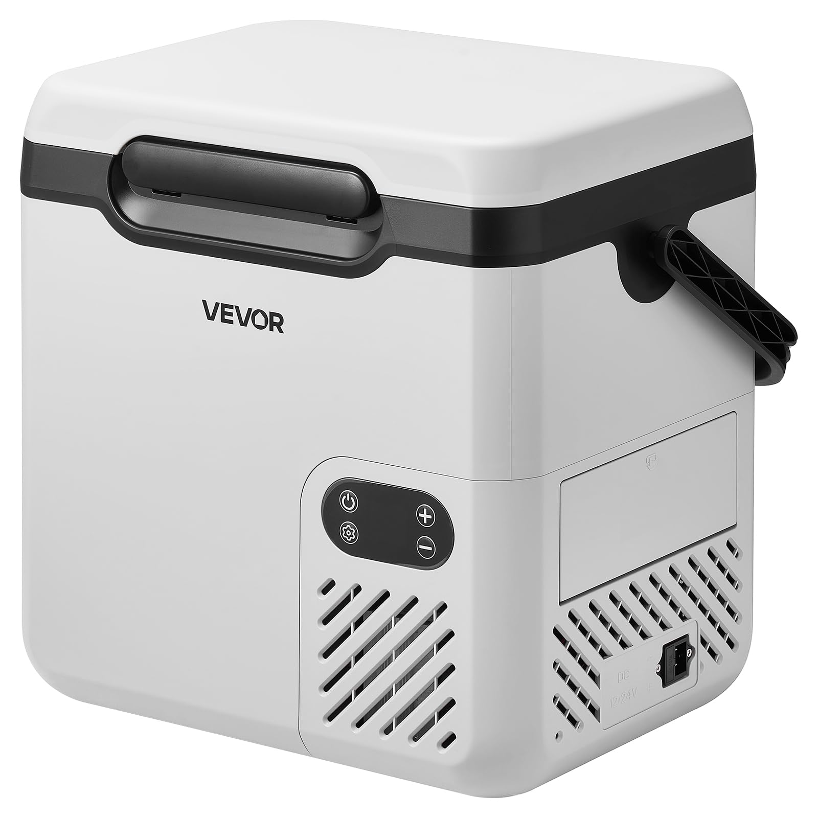 VEVOR Frigorifero Portatile Elettrico per Auto, Frigo Portatile da Auto Capienza 18 Litri 12V/24V 100-240V CA, Frigorifero a Compressore -20°C a 20°C Maniglia Senza Ruote per Campeggio Viaggio Pesca