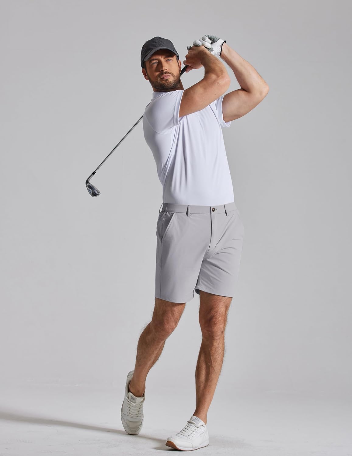 COOFANDY Men's Casual Shorts 7" Stretch Golf Shorts with 4 Pockets Quick Dry Lightweight Shorts Dress for Hiking Work - Image 6