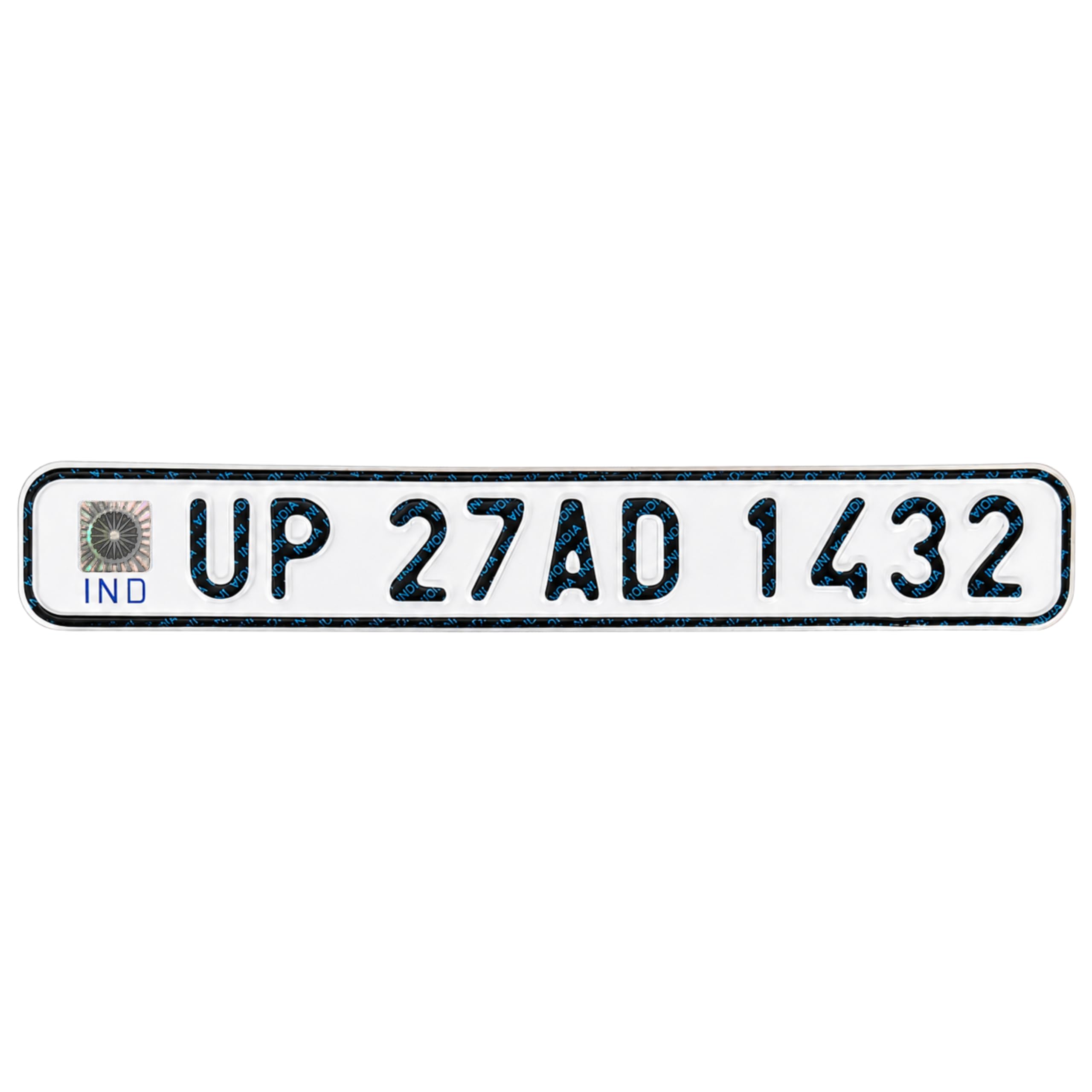 TRYGIX Bike Front Single Number Plate, Non-HSRP, Serial Number Not Included, Radium White (Bike Front Number Plate)-image-47
