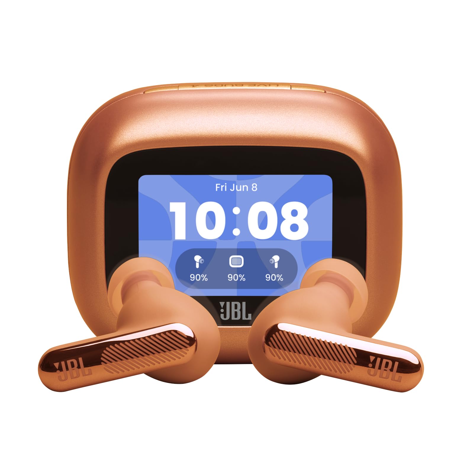 JBL Live Beam 4, Kabellose Noise-Cancelling-Ohrhörer, Orange