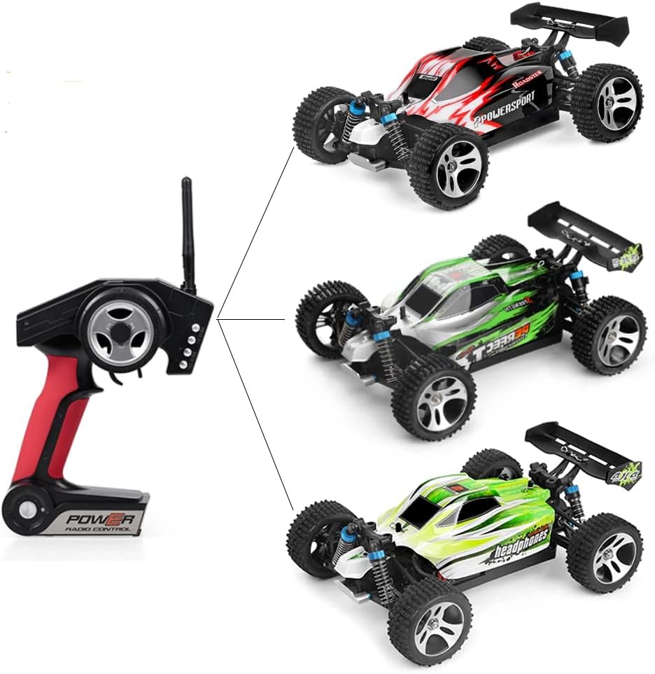 high speed rc car A959-B A959 959-A RC Car 1:18 2.4GHz 4WD Rally Racing Car High Speed Vehicle RC Racing Car for Kids Adults (A959A 1B)