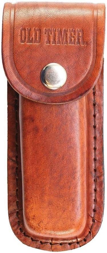 Old Timer 125OT Mustang Folding Pocket Knife with Leather Sheath
