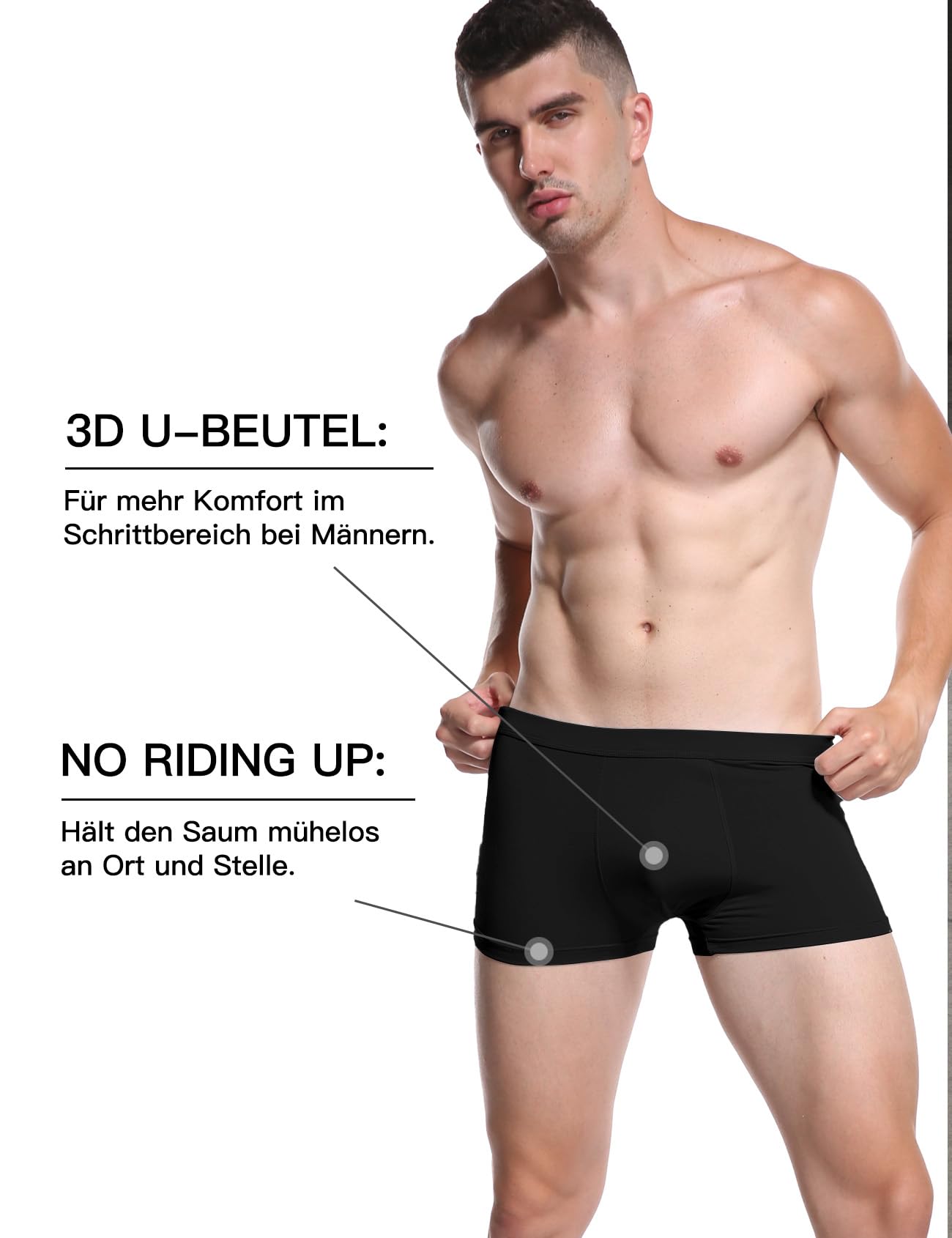 YOULEHE Boxershorts Herren Multipack Männer Unterwäsche Bambusviskose Unterhosen Men Retroshorts