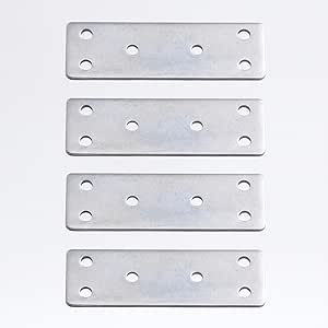 Mobilya Köşe Bağlantı Demiri 30x90 mm 4 Adet Set Düz Metal Gönye Dolap Kitaplık Vestiyer Sabitleme