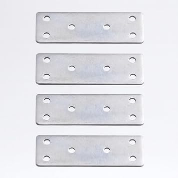 Mobilya Köşe Bağlantı Demiri 30x90 mm 4 Adet Set Düz Metal Gönye Dolap Kitaplık Vestiyer Sabitleme