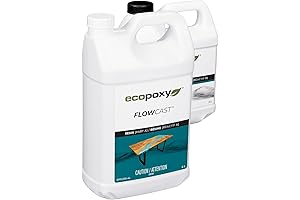 EcoPoxy FlowCast Deep Pour Epoxy: Crystal Clear, Bio-Based Resin