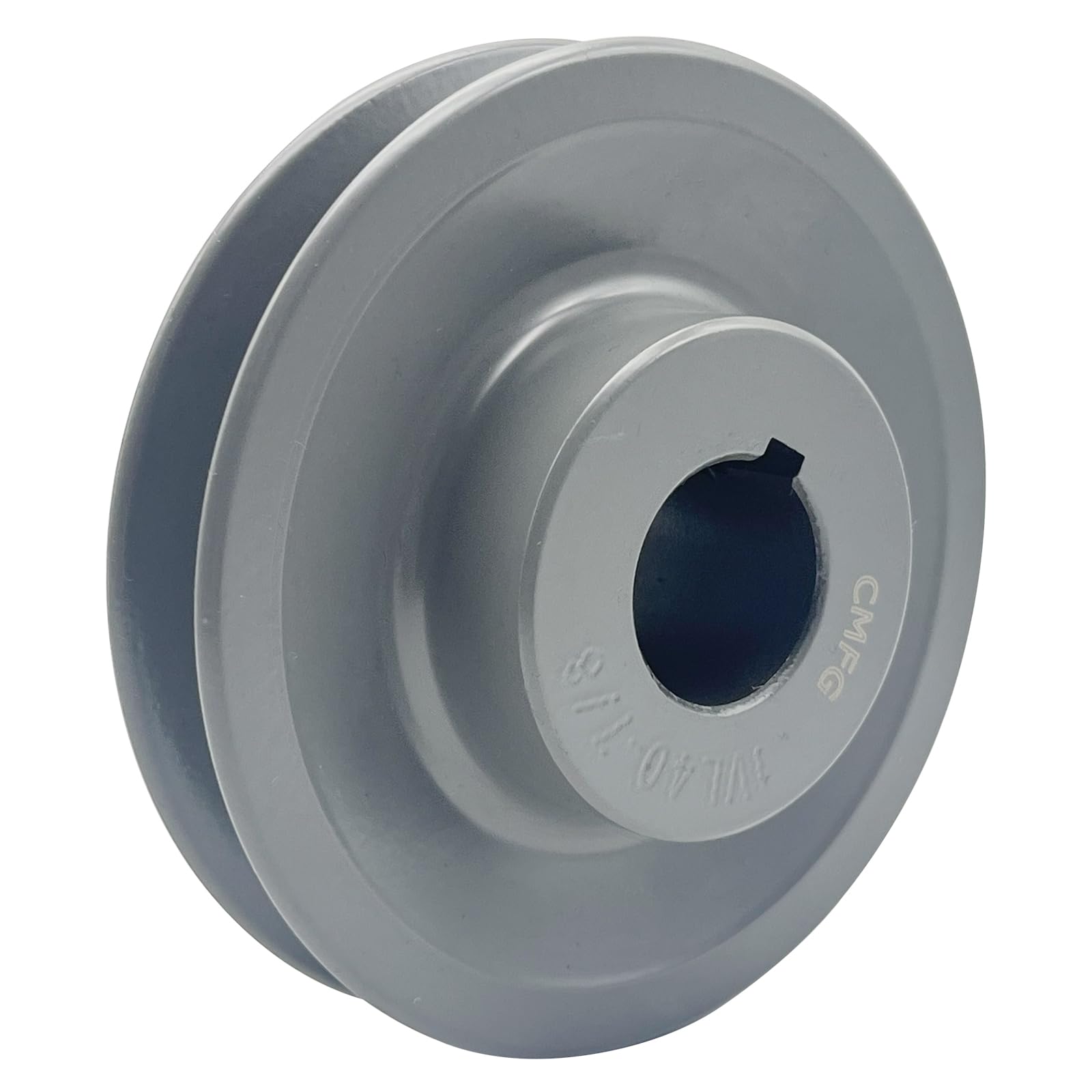 Polea de paso variable 1VL40-7/8, diámetro exterior de 3.75 pulgadas, orificio de 7/8 pulgadas, material de hierro fundido, polea de correa en V de una sola ranura VL para correas "3L","4L","5L