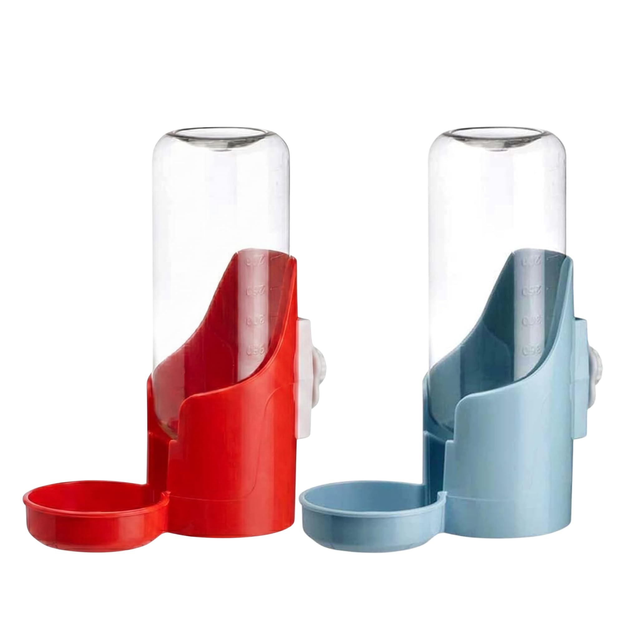 400ML Small Pet Auto Water Dispenser with Food Bowl, Automatic Water Feeding Bowl for Rabbits, Ferrets, Cats, Birds, Puppies and Small Pets, Cage Feeding Accessory (Color May Vary)-image-30