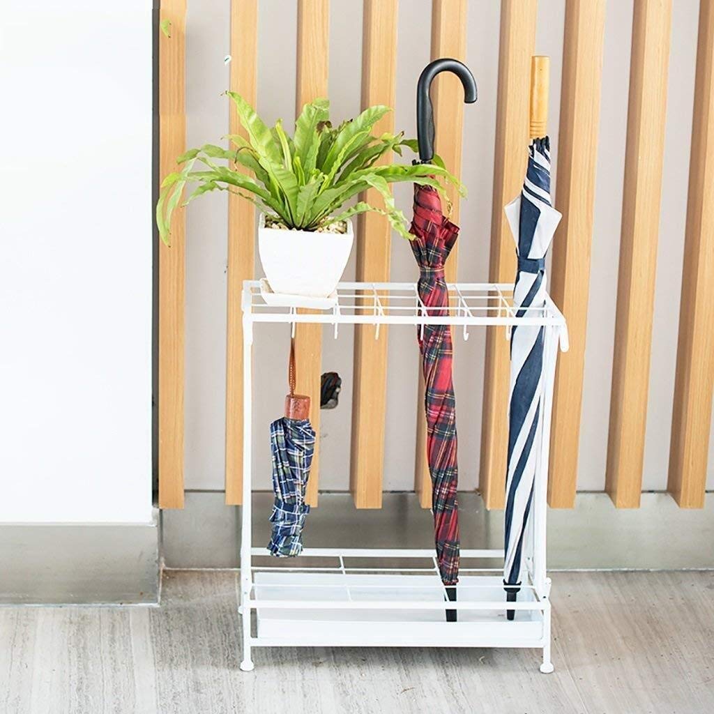 Porte-parapluies autoportant avec bac d'égouttement pour couloir et hôtel MiroDo