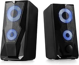 onn amplified stereo speakers