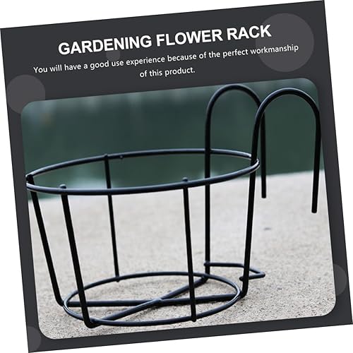 Miniatura 2 de 5 piezas de soporte de flores colgantes para macetas, valla para plantas al aire libre, barandilla de cubierta, soporte para macetas de flores,