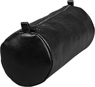 Clairefontaine 77031C Schlampermäppchen Nomaddict 22xØ8cm aus Leder Schwarz