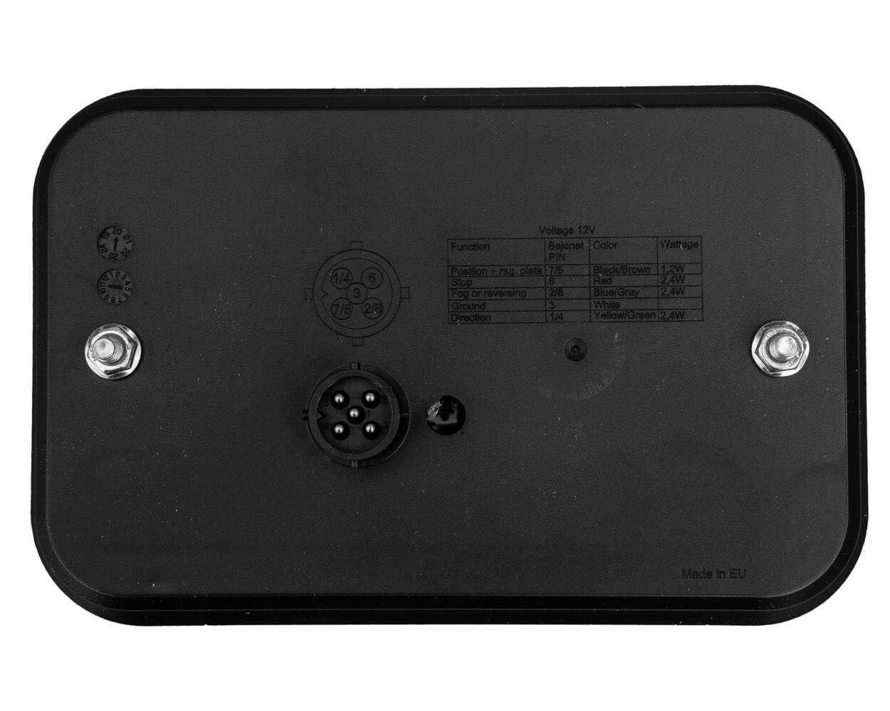 Fristom LED Rückleuchten Set FT-270 12V für Anhänger Links rechts | Hermetische 12 V Anhängerbeleuchtung mit 5-Pin Bajonett. Ideal für leichte PKW-Anhänger, Busse und Landmaschinen.