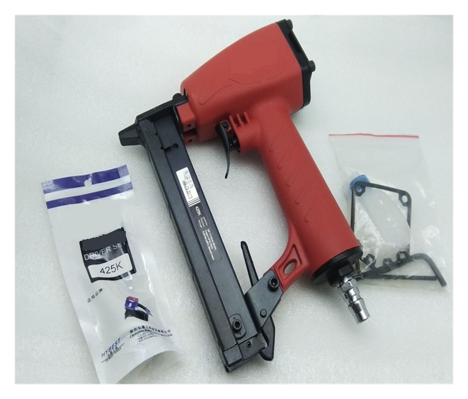 Pistolet do Gwoździ, Pneumatyczny Pistolet Do Gwoździowania 425K Do Obróbki Drewna Meble Tkane Z Żelaza Rura Aluminiowa Wąski Zszywacz W Kształcie Litery U(425K gun with pin)