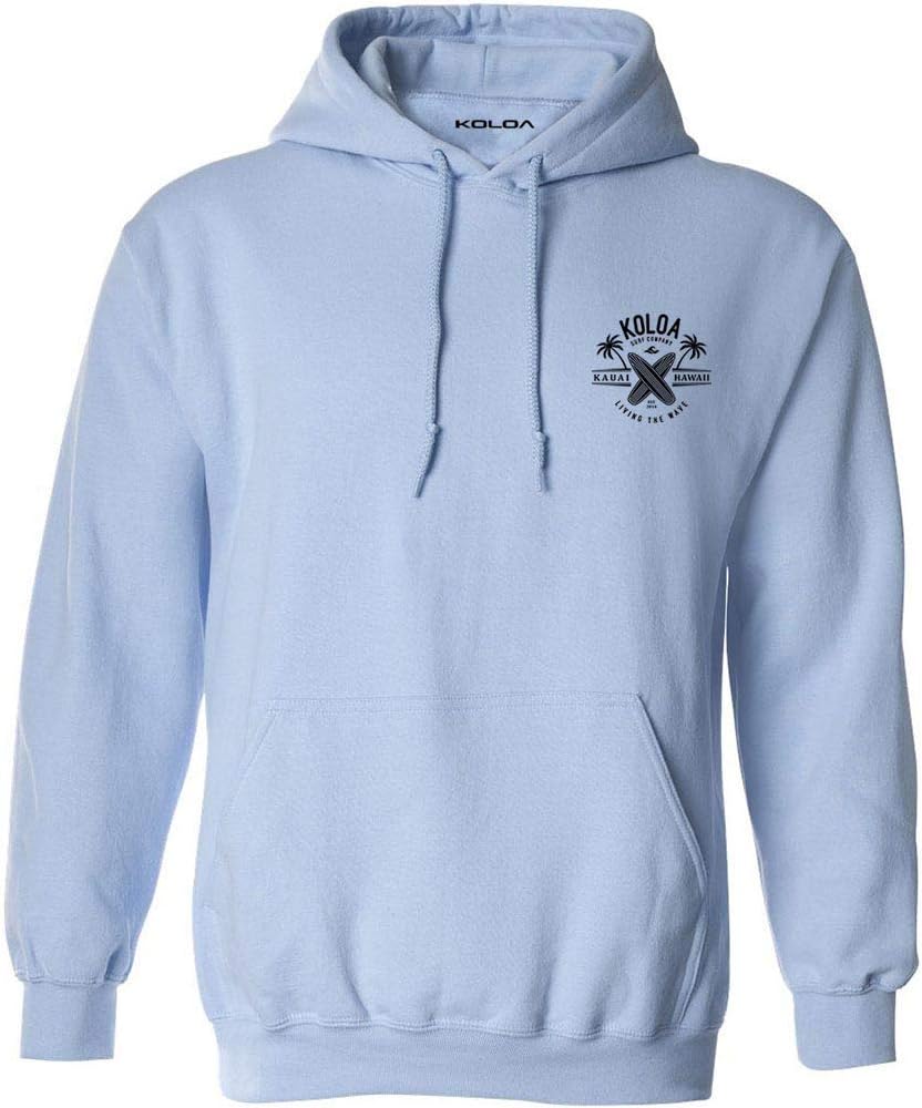 Koloa Surf Mens Kauai Surfboards Logo Pullover Hoodie in Small-5X-Large
