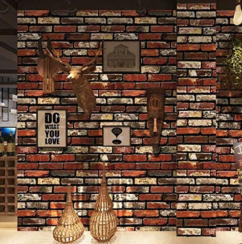 Image of SARVATRAY Kitchen backsplash Wallpaper Stickers Kitchen, backsplash Wall Tile Sticker, foil Paper for Kitchen Wall (3 M Brick B)