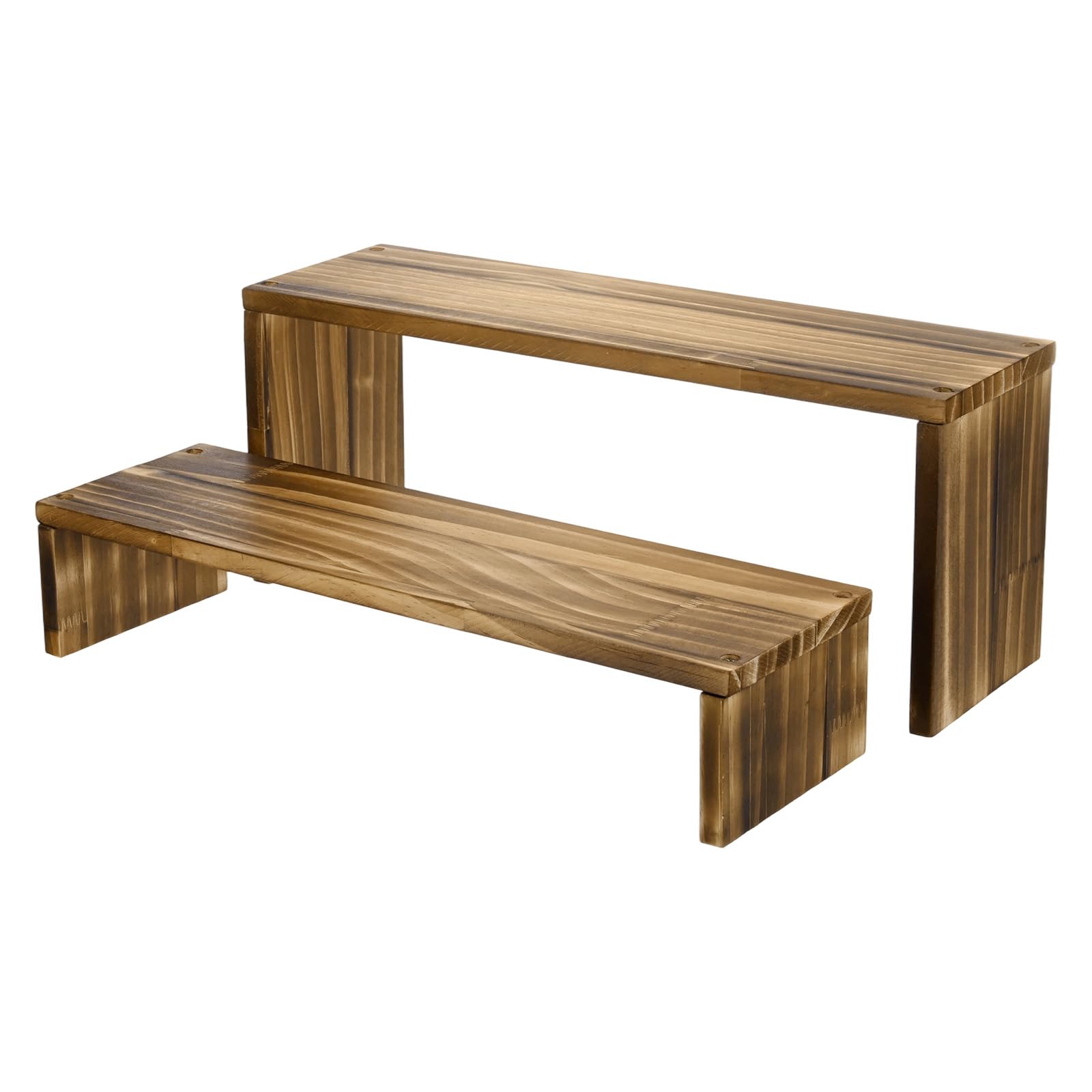 M METERXITY 1 ensemble de support pour plantes, 40 cm de long et 8 vis et tournevis pour fête, décoration, plantes, terrasse (couleur carbonisée)