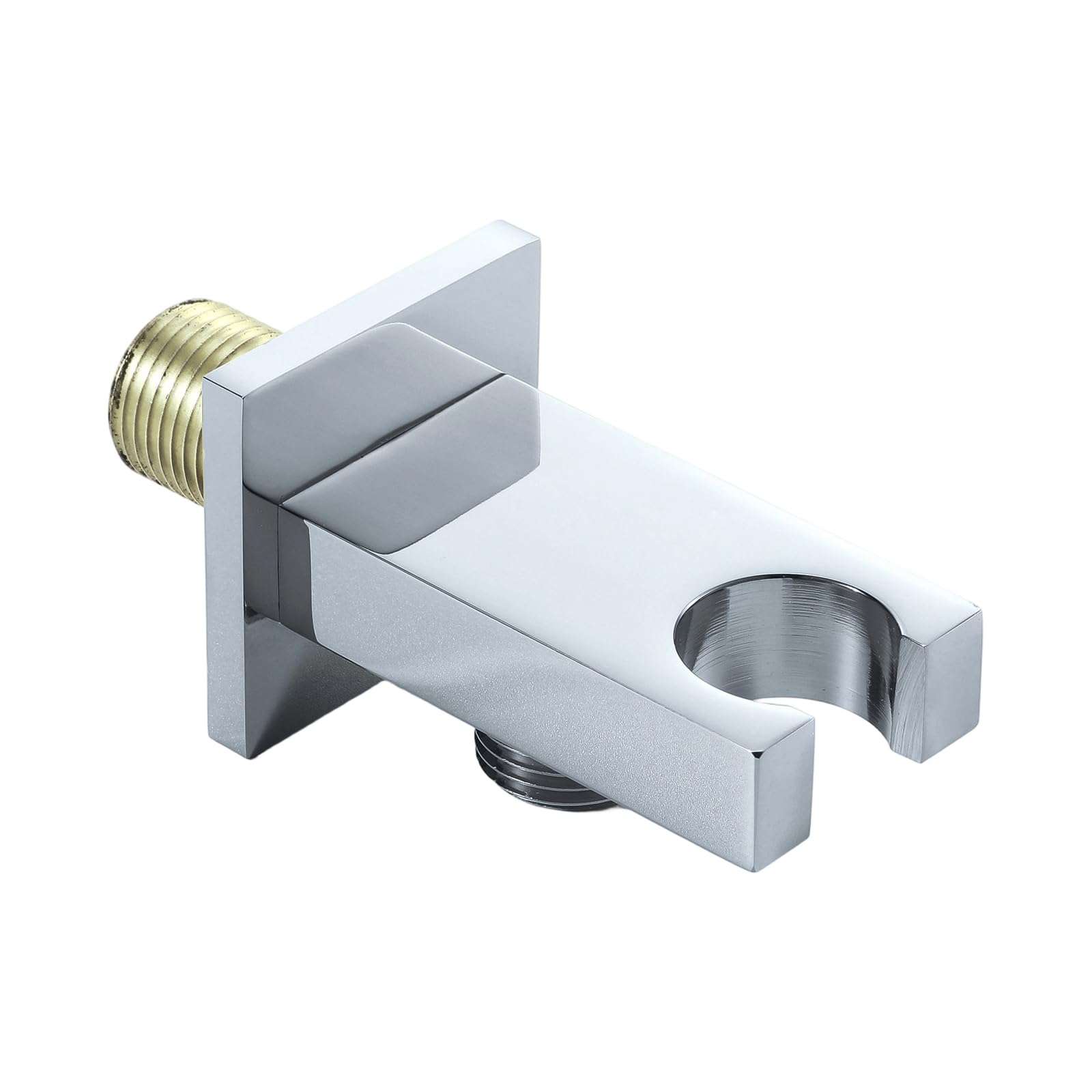 Jiingekk Chrome Plated General Shower Arm Holder Not Rusts Metal Component Head Mounting Brackets For Stable Bathroom Installation Square Owner