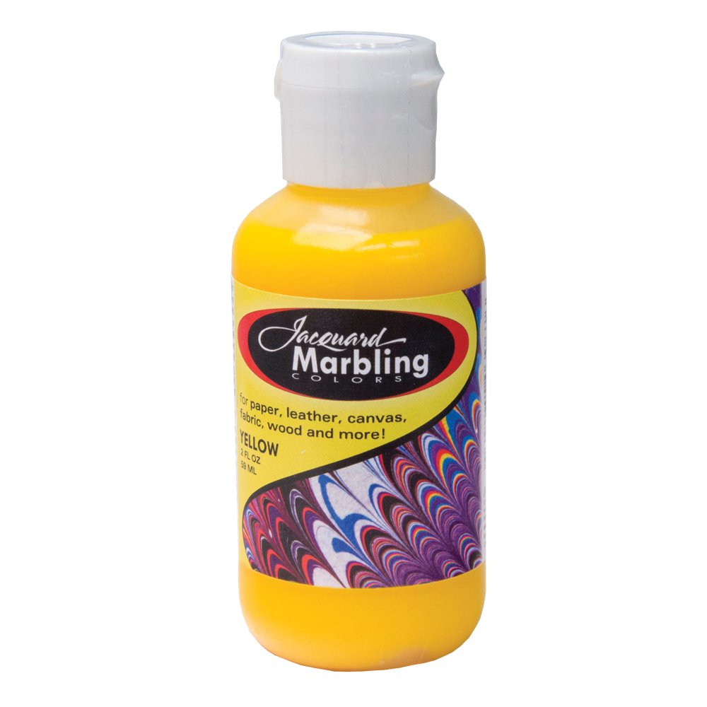 Jacquard Yellow Marbling Colour – 2Oz (59Ml) Professional Water Marbling Paint For Paper, Fabric & Craft Projects