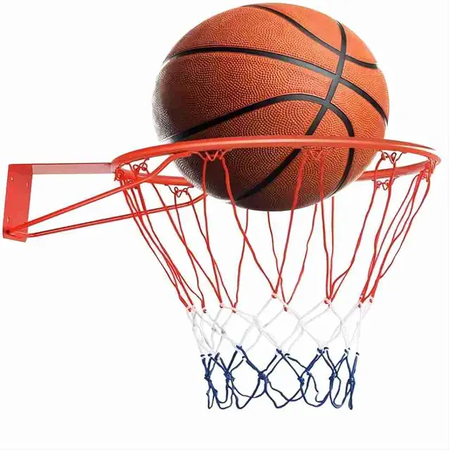 Professional Basketball Hoop - Full Size Hanging Basket with Net for Indoor & Outdoor