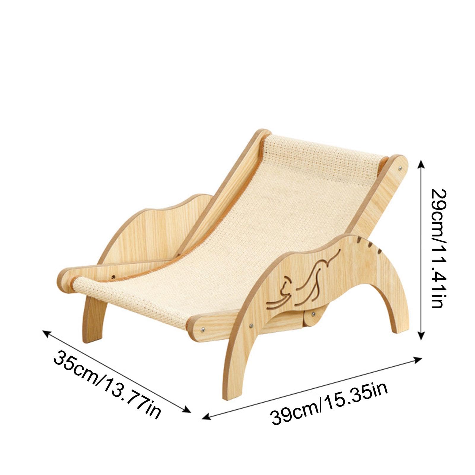 Chaise Hamac 2 En 1 Pour Chat Avec Griffoir Sisal - Salon Et Aire De Jeux Pour Chat D'intérieur