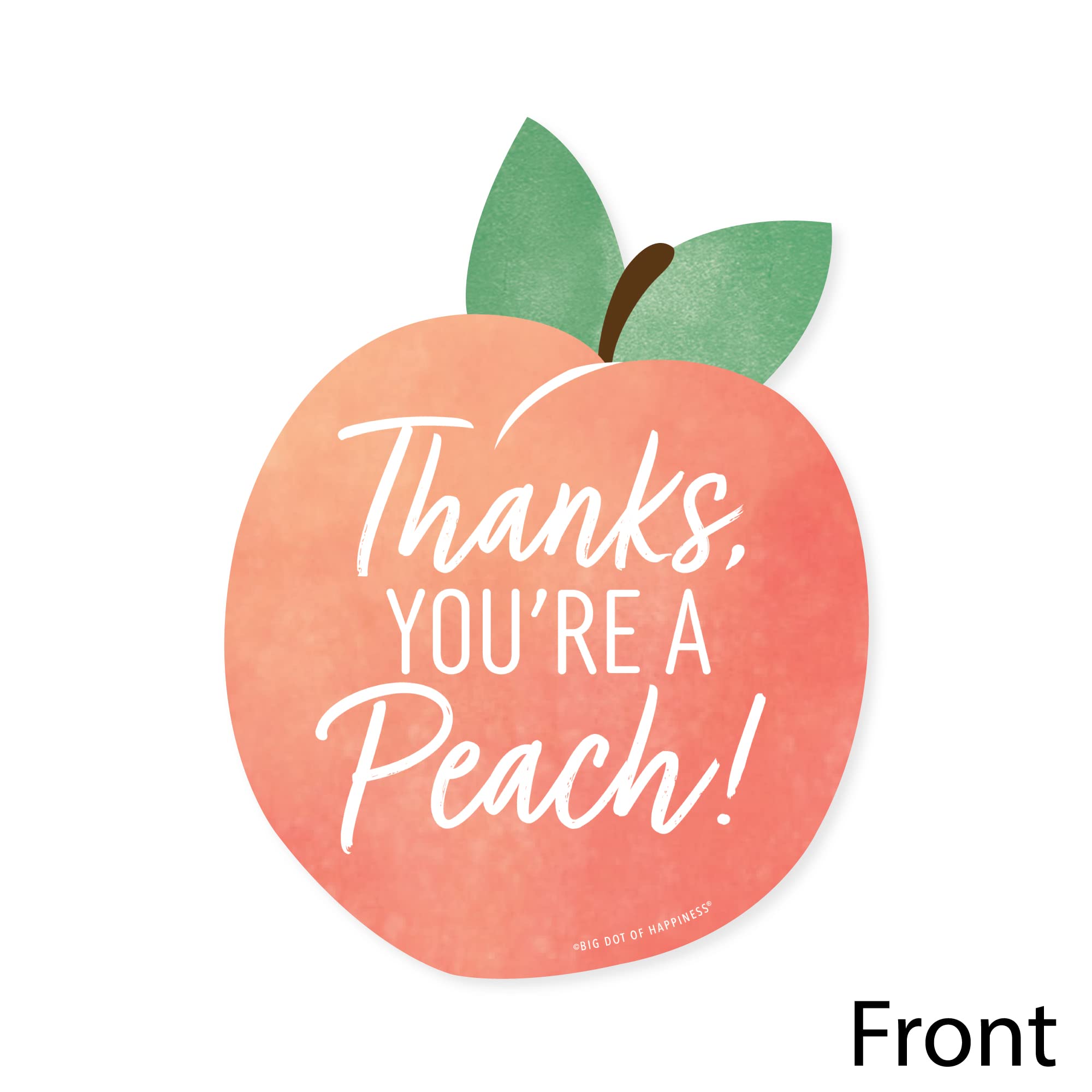 ピーチ様　ありがとうございます！ Amazon | 「Big Dot of Happiness Sweet as a Peach - Thank You