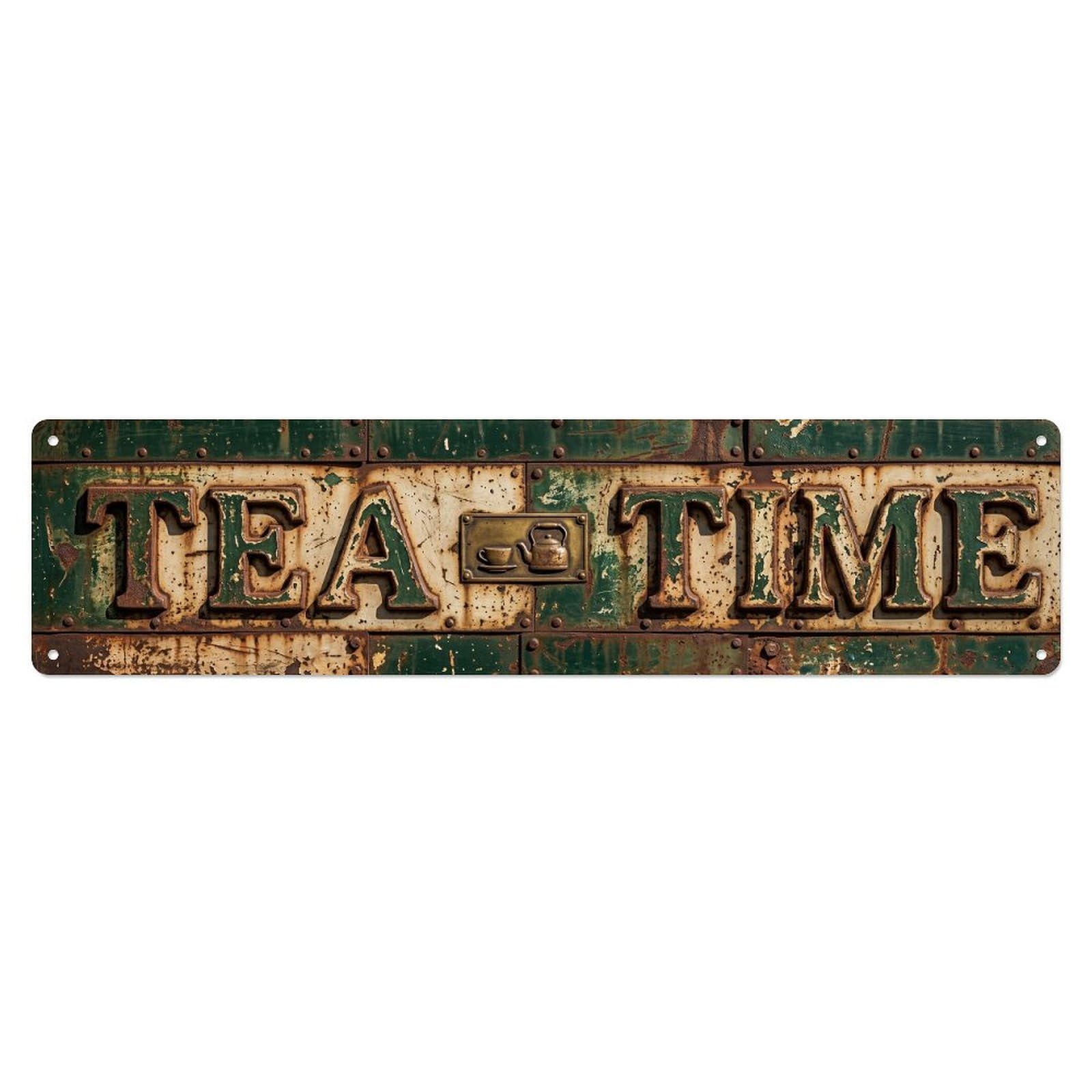 Tea Time Metal Tin Sign
