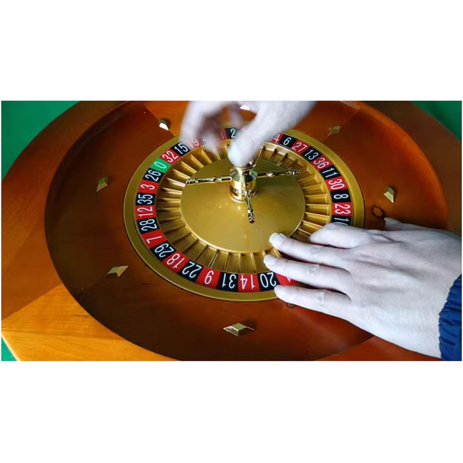 Plaque tournante Jeu de Roulette Professionnel 20 Pouces, Jeu de Roulette en Bois de qualité Casino pour Jeu de Nuit à Domicile ou Usage Professionnel