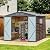 Shed 8' x 8' Storage Shed, 8x8 FT Wood Sheds & Outdoor Storage Clearance, Utility and Tool Garden Shed, Waterproof Storage Shed Large with Lockable Doors for Backyard, Patio, Outside Use