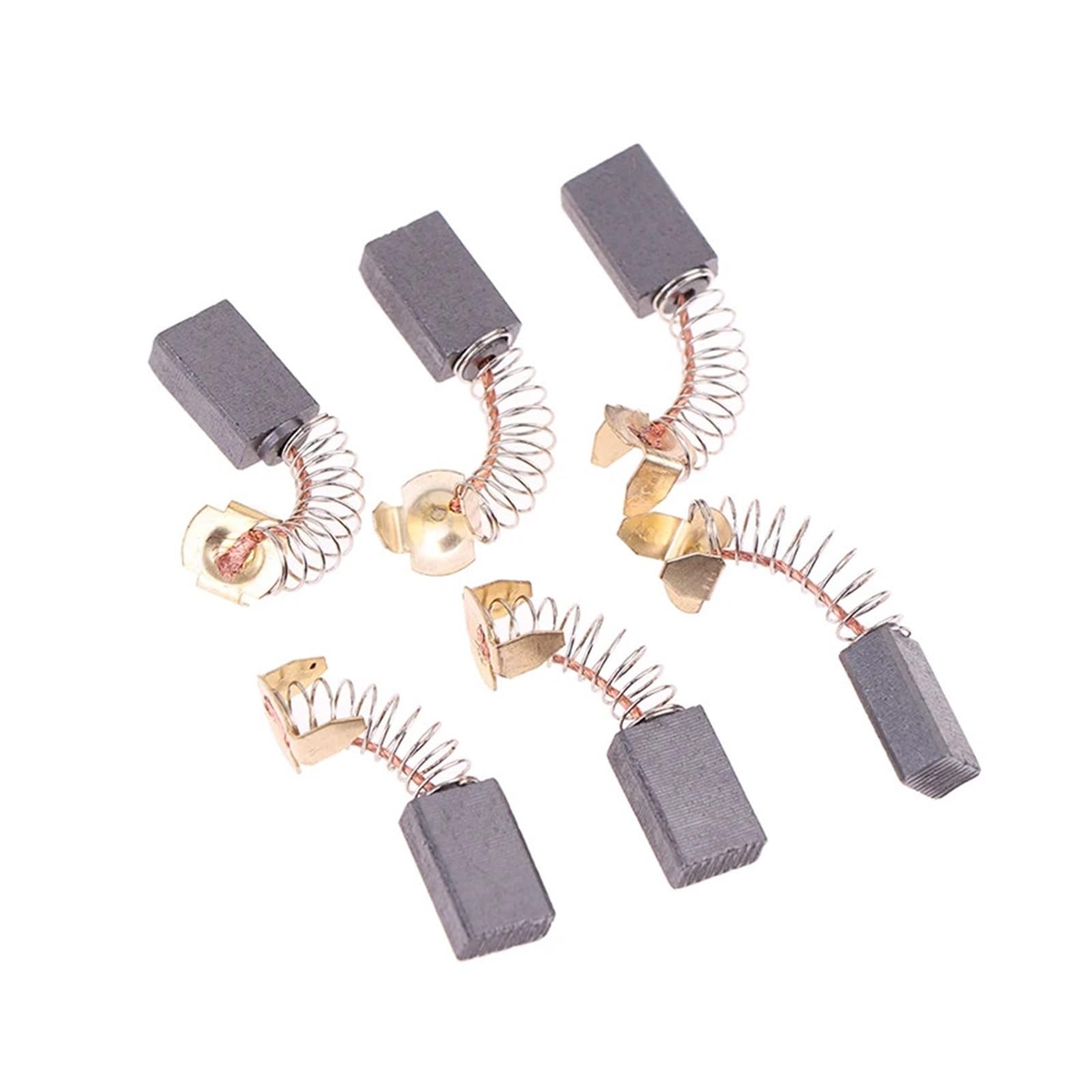 10 spazzole in carbonio per smerigliatrice angolare, 6 x 10 x 17 mm, per motori di utensili elettrici, ricambi per smerigliatrice elettrica