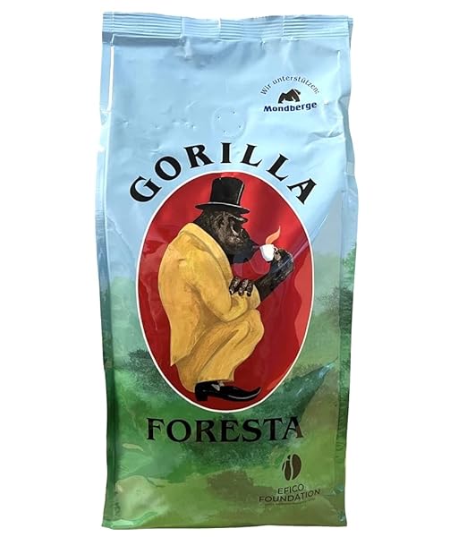 Joerges Gorilla Foresta Kaffee 1x 1000g geröstete ganze Bohnen | Qualitäts-Kaffee Arabica Blend ...