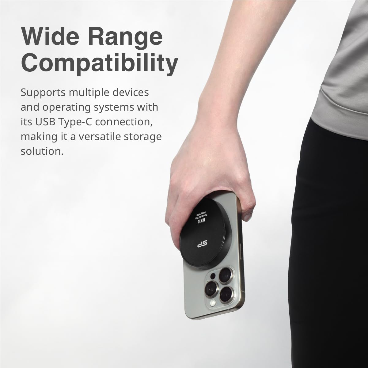 Silicon Power 2TB Built-in Magnetic Portable SSD MX10 Gen 2 USB-C