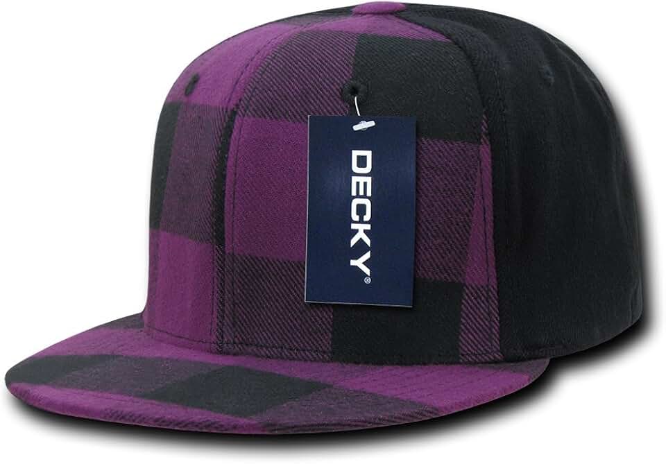 purple fitted hat