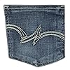 Wrangler womens Western Mid Rise Stretch Straight Leg Jeans, Dark Indigo, 11 1 US