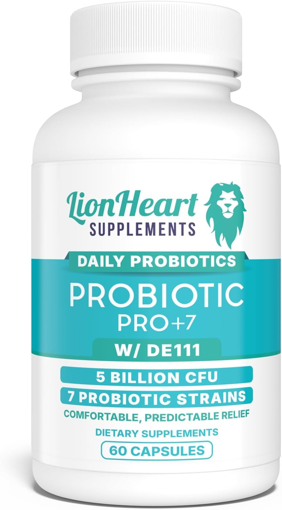Probiotics for Constipation Relief & Gut Health – Naturally Supports Daily Bowel Movement Supplement – Bloat Free - 60 Capsules - for Men and Women