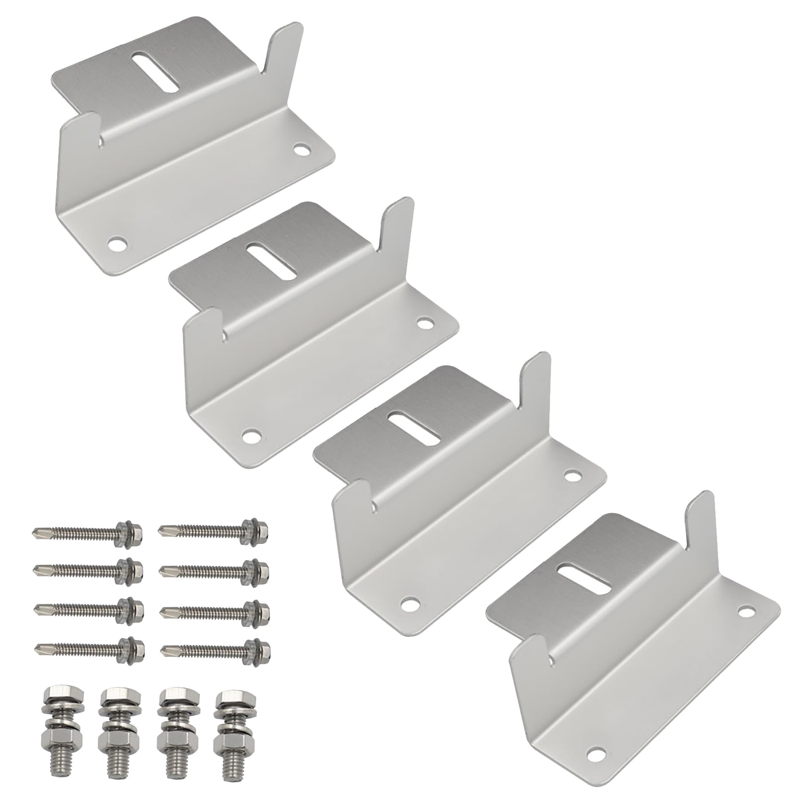 Kit Staffa Di Montaggio Per Pannello Solare Tipo Z Con Dadi E Bulloni 1 Foro 91759003
