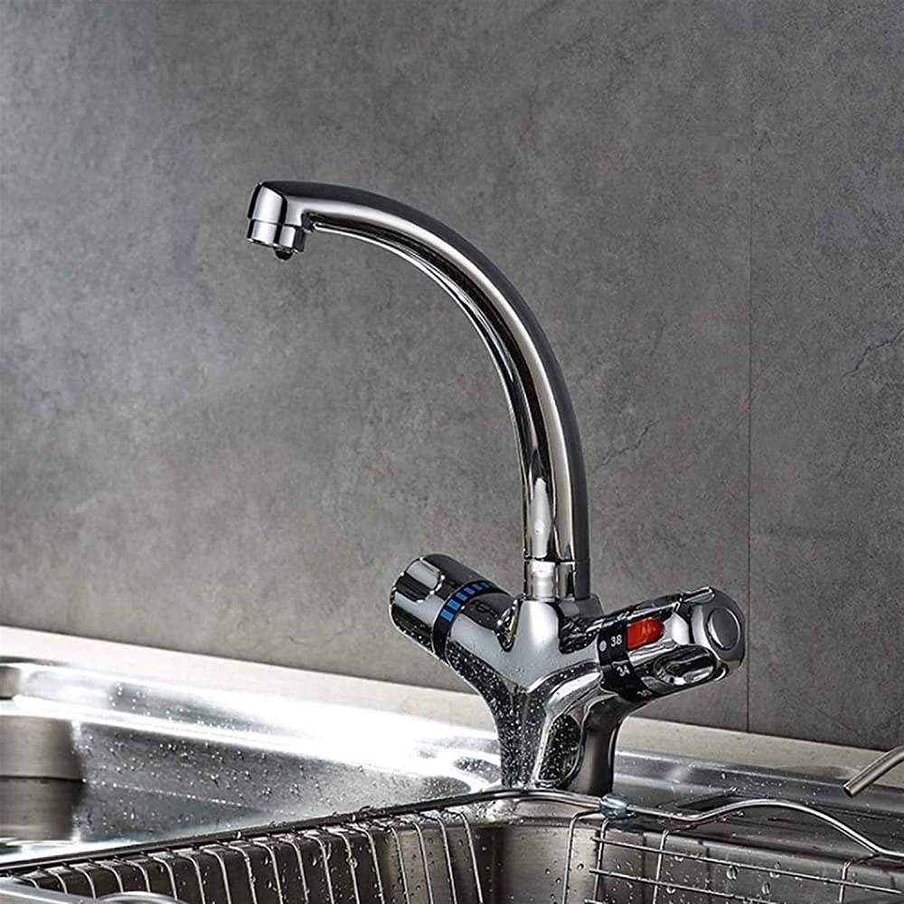 Robinet d'évier de cuisine lavabo salle de bain double poignée mélangeur universel