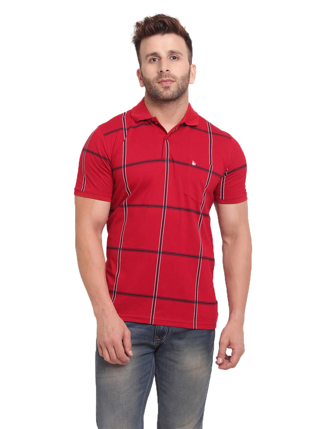 BULLMER Men's Regular Fit Polos