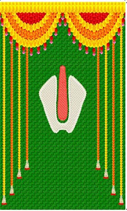 KaratKing Backdrop Cloth for Fuctions Aritaku Banana Leaf with Orange Yellow Flower Decoration Cloth for All Functions and Photography (8X5) (Govinda)
