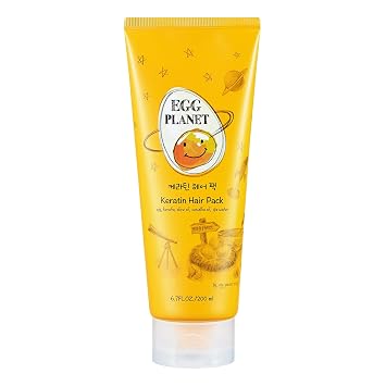 Daeng Gi Meo Ri- Egg Planet Keratin Pack, Extreme Damage Care, Rich Keratin Making Hair Smooth and Moisturizing for Damaged Hair, No Artificial Color, 200ml