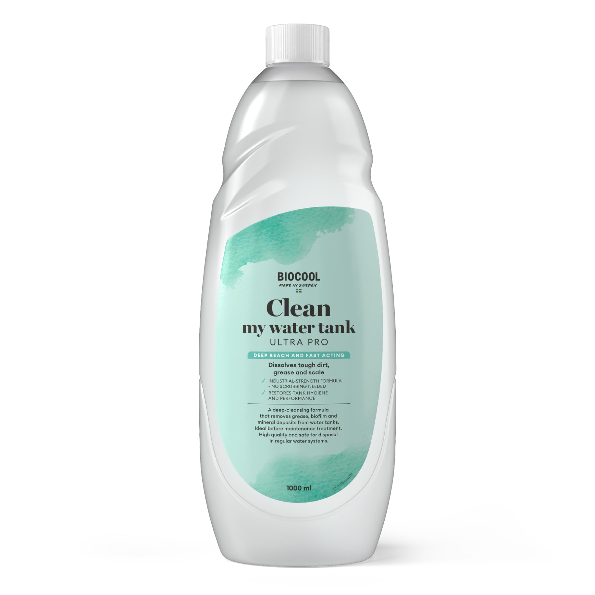 Biocool Clean My Water Tank ULTRA PRO 1000 ml | Intensive Descaler & System Restorer for Heavily Soiled Tanks | Removes Stubborn Limescale, Mineral Build-Up & Biofilm | Motorhome, Caravan & Boat