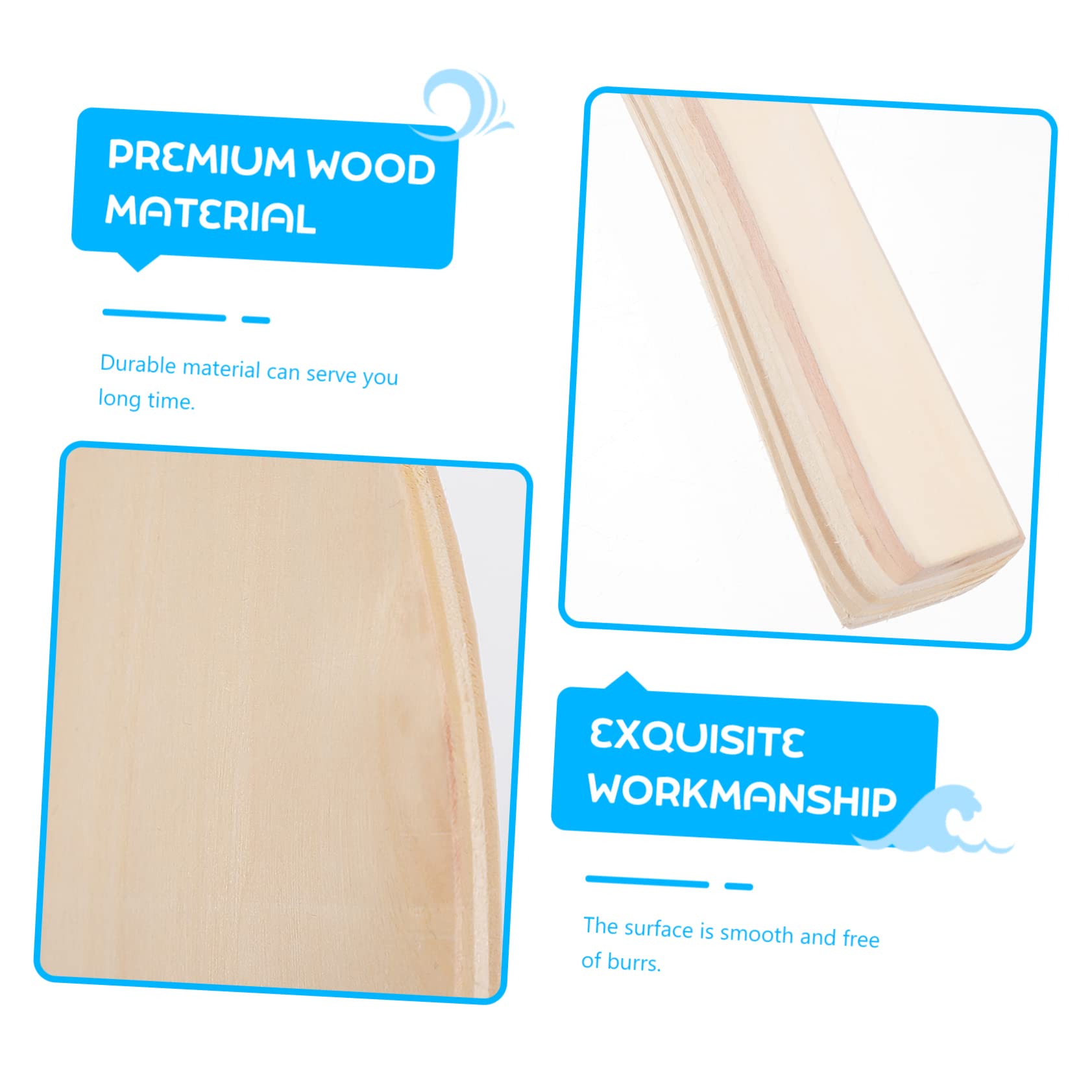 Sosoport 4pezzi Racchette da Spiaggia in Legno Racchette da Badminton Resistenti per Gioco all Aperto e Indoor Marrone