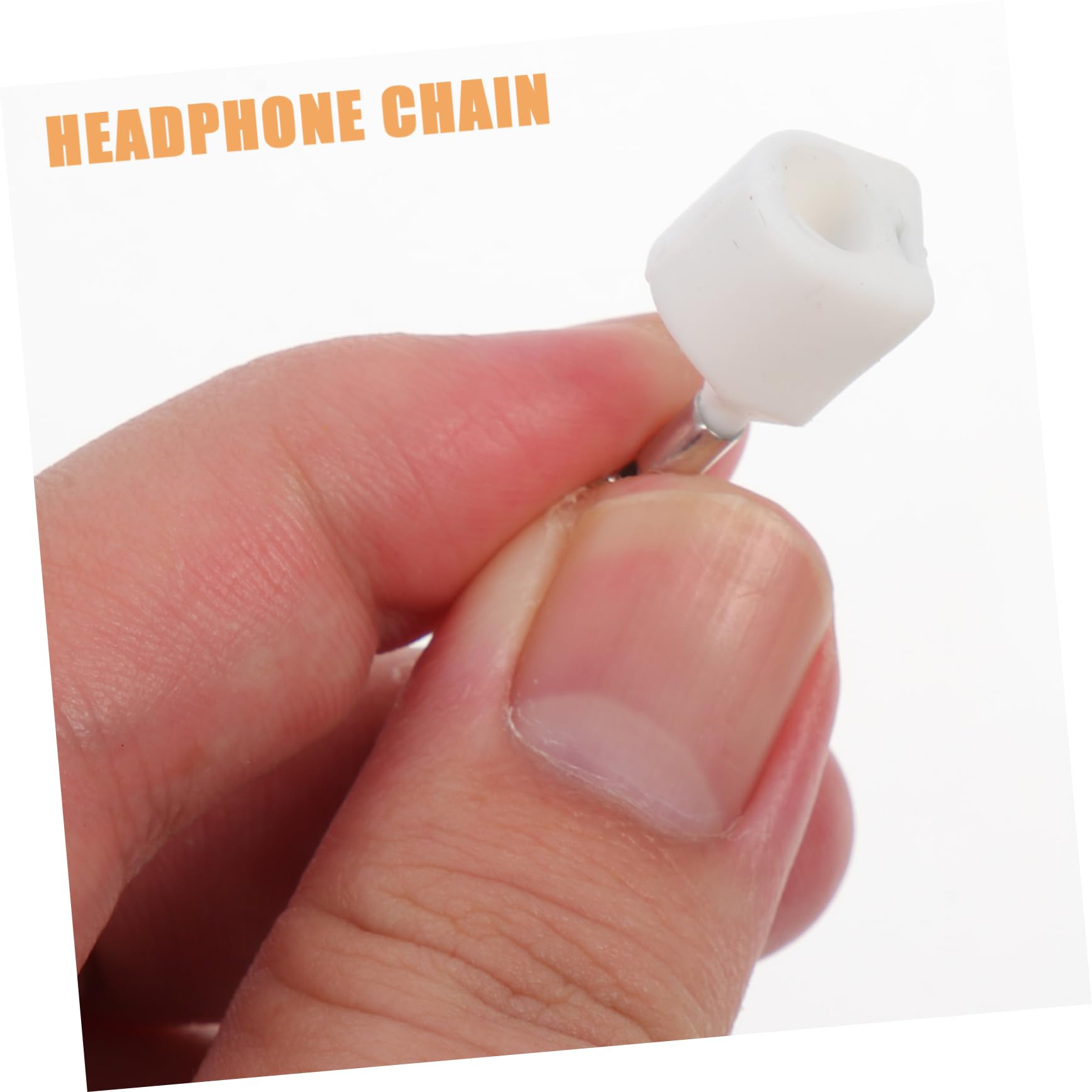 UKCOCO 4 Piezas Cadena Anti-perdida De Auriculares Auricular Inalámbrico Auriculares Inalámbricos Cadena De Auriculares Magnéticos Anti-perdida Acrílico Grapa Deportes
